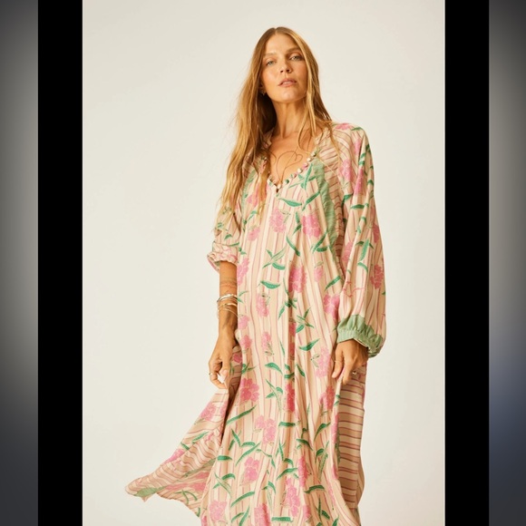 Natalie Martin silk Fiore dress in Chamomile Rose print - Picture 6 of 8